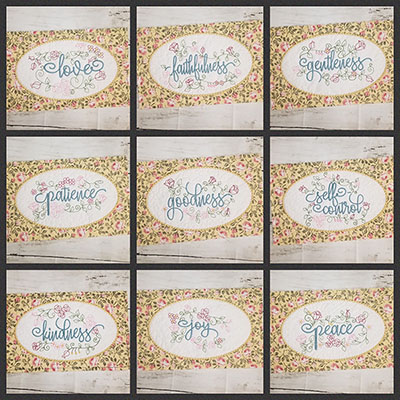 fruit of the spirit embroidery design